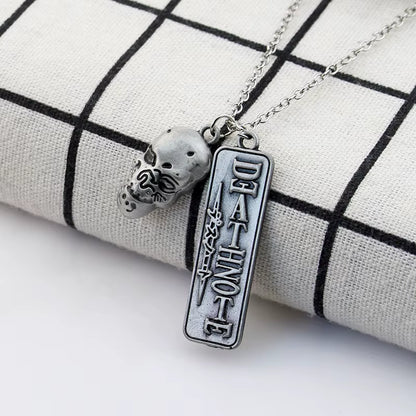 Anime Death Note Necklace Misa Amane Cosplay Halberd Pendant Necklaces Cross Halloween Choker Accessories Jewelry Gift
